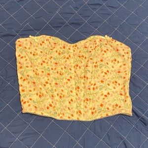 Victoria’s Secret yellow strawberry corset